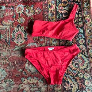 Andie one shoulder bikini set
